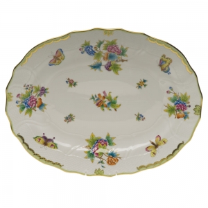 Herend Queen Victoria Platter - 17"L X 12.5"