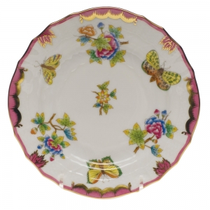 Herend Queen Victoria Pinkborder Bread & Butter Plate - Pink 6"