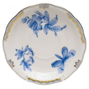 Herend Fortuna Blue Tea Saucer - 6"