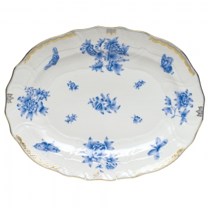Herend Fortuna Blue Platter - 17"