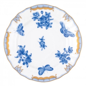 Herend Fortuna Blue Bread & Butter Plate - 6"