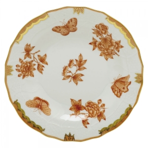 Herend Fortuna Rust Dessert Plate - 8.25"