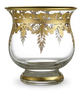 Arte Italica Vetro Gold Votive Candleholder