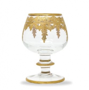 Arte Italica Vetro Gold Brandy Glass
