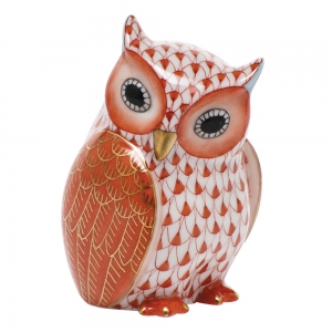 Herend Mother Owl Rust