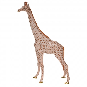 Herend Large Giraffe - Rust