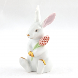 Herend Blossom Bunny - Multi / Rust