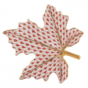 Herend Maple Leaf - Rust