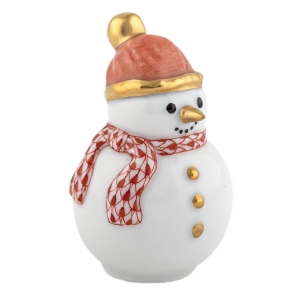 Herend Mini Snowman - Rust