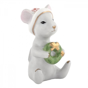 Herend Christmas Mouse - Rust