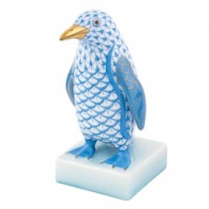 Herend Penguin Blue