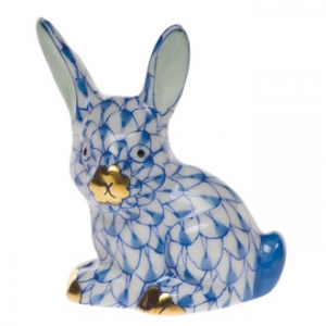 Herend Miniature Rabbit Blue