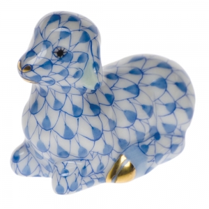 Herend Miniature Lamb - Blue