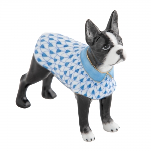 Herend Boston Bull Terrier Blue