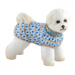 Herend Bichon Frise - Blue