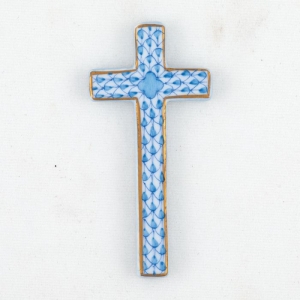 Herend Small Cross - Blue