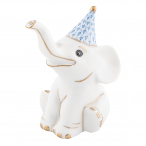 Herend Party Elephant - Blue