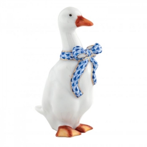 Herend Standing Duck - Sapphire