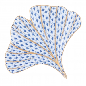 Herend Ginkgo Leaf - Sapphire
