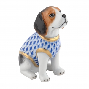 Herend Beagle Puppy - Sapphire