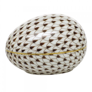Herend Large Egg - Chocolate