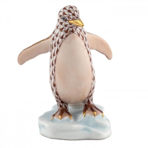Herend Waddling Penguin - Chocolate