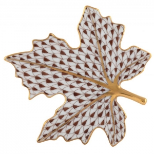 Herend Maple Leaf - Chocolate