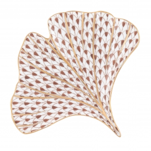 Herend Ginkgo Leaf - Chocolate