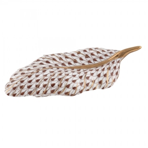 Herend Feather - Chocolate