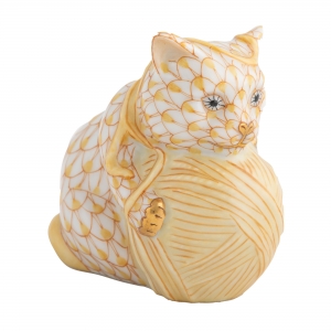Herend Playful Kitten Butterscotch