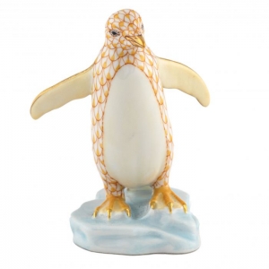 Herend Waddling Penguin - Butterscotch