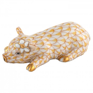 Herend Daisy the Pig - Butterscotch
