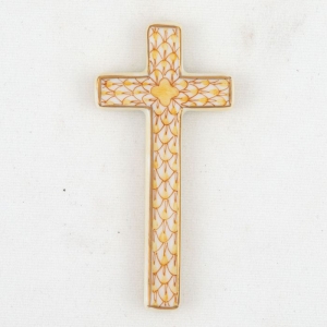 Herend Small Cross - Butterscotch