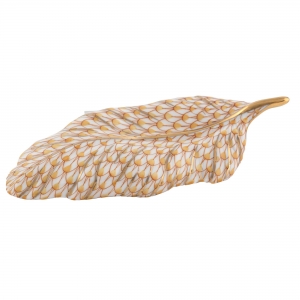 Herend Feather - Butterscotch