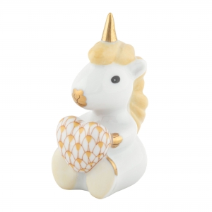 Herend Sitting Unicorn - Butterscotch