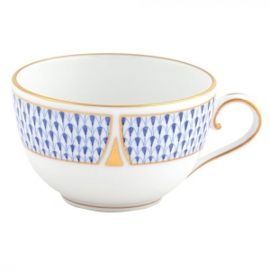 Herend Art Deco Blue Tea Cup - 6 oz.
