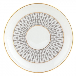Herend Art Deco Gray Tea Saucer