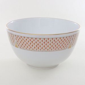 Herend Art Deco Rust  Round Bowl - 7"