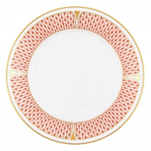 Herend Art Deco Rust Salad Plate - 6"