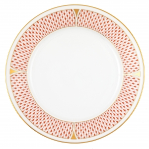 Herend Art Deco Rust Dinner Plate - 10.5"