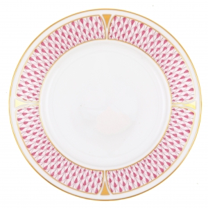 Herend Art Deco Raspberry Salad Plate - 7.5"
