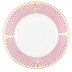 Herend Art Deco Raspberry Dessert Plate - 8"