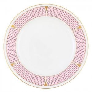 Herend Art Deco Raspberry Service Plate - 11"