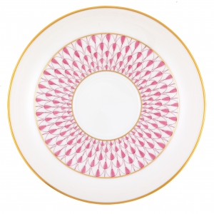 Herend Art Deco Raspberry Tea Saucer
