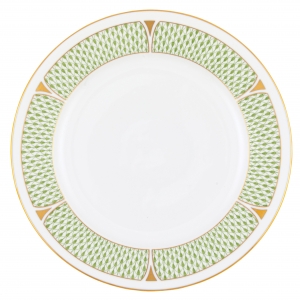 Herend Art Deco Green Service Plate -11"