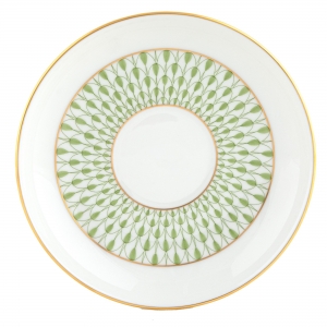 Herend Art Deco Green Tea Saucer
