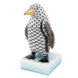 Herend Penguin Black