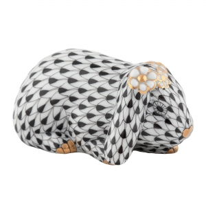 Herend Spring Bunny - Black