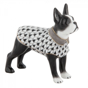 Herend Boston Bull Terrier Black