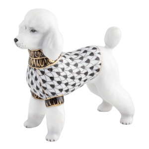 Herend Toy Poodle Black